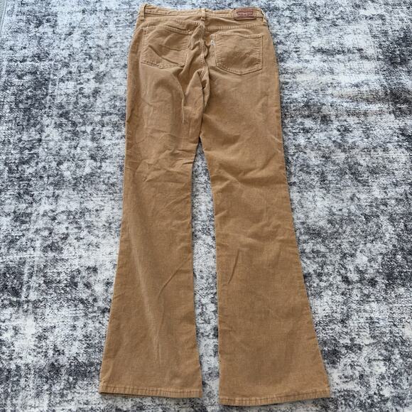 Levis 725 High Rise Bootcut Pants Womens 27 Tan Corduroy Stretch 5-Pocket Khaki - Picture 8 of 11